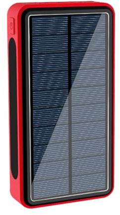 Power Bank Solare,Cargador Portátil para Teléfono con Funcionamiento Solar - Batería de 20000mAh para 4 Dispositivos Electrónicos para Adultos, Niños, Estudiantes y Personales