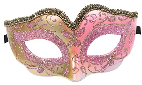 VERDANVERSE Masque Carnaval Enfant Demi-Visage Avec Paillettes Masque De FêTe Halloween Cosplay Confortable Et Facile À Porter Pour Garçon Et Fille