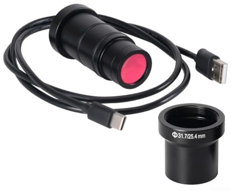 URPIZY 5MP CMOS USB2.0 Digitale Mikroskopkamera Mit Okular-Adapter Für Mikroskop 2592X1944 Auflösung Für Windows/Linux/Android/Mac OS Kompatibel