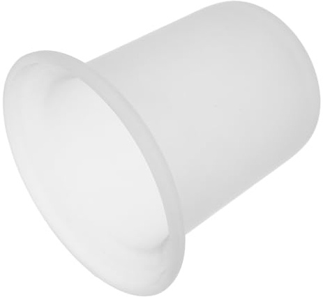 Homoyoyo Portaescobillas De Pared Vaso Esmerilado Blanco 4.45x4.13 Pulgadas Soporte Multifuncional para Baño Diseño Compacto y Fácil Limpieza