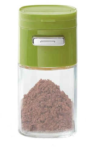 Salt Shaker - 180 ml, erogatore di zucchero | Dispensatore di zucchero in - Barattolo di spezie in con coperchi per shaker - pepe - Vaso di condimento multifunzionale di controllo