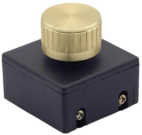 YWJLQH Practical 60W to 300W Dimmer Switch, Easy Installation, Adjustable, Rotary Knob, for Bedside Tables and Bedrooms, Gold