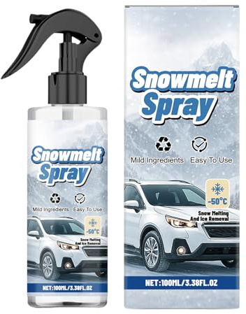 Descongelante Para El Parabrisas Del Coche - Descongelación De Desempañador | Spray Quitahielos De Parabrisas 100ml - Para SUV Camioneta Sedán Pickup Para Cristales De Ventana Espejos Aparcamiento Y
