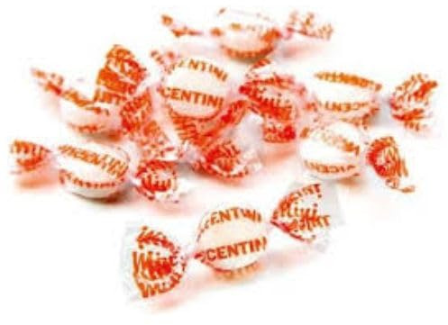 VICENTINI Mini Caramelle Senza Zucchero al Gusto ARANCIA - 2 Buste da 500g - Le Mini Compresse Senza Zucchero e Senza Glutine - Non contengono Allergeni e Aspartame ~ 900 Caramelle -