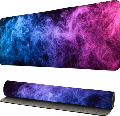 Tapis de Souris Gaming XXL Ciel Paysage, Tapis de Souris XXL 40x80cm, Mouse Pad Mat, sous Main Gamer Extra Large en Tissu, Base antidérapante, Haute précision, pour Gamer, Bureau -47144