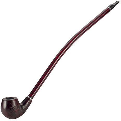 Witasm Churchwarden långt handtag tobaksrör set cigarrrör långa rökrör set rök gåva