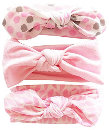 VELLETTE Mädchen Stirnbänder verknotete Stirnbander Top Knot Madchen Haarband Turban Haarreifen Knot Stirnband Kleinkind Stirnband Vor Ort Kaninchenohren Knit Hairband