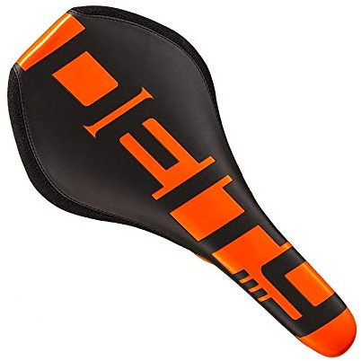 Deity Speedtrap AM Cr-Mo Saddle Orange - Bicycle Seat - Foam, Faux Leather - Unisex-Adults - Mountain Bikers, Enduro Riders - Orange
