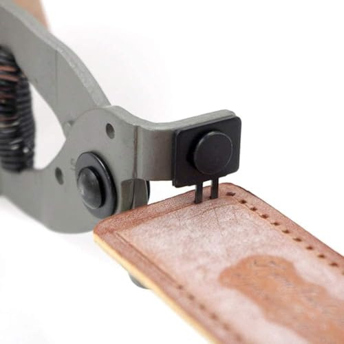 Leder Lochzange, Handwerk Stitching Meißel 2-Zinken-Set für Lederband, Sattelgurt