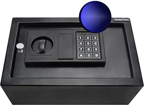 JUGREAT Top Opening Desk Drawer Safe with Induction Light,Electronic Digital Security Safe, Steel Construction Hidden with Lock,for Home Office Hotel Business