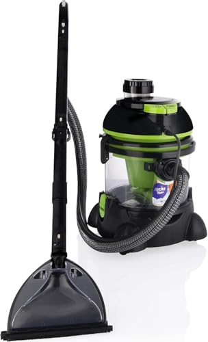 arnica Hydra Rain Pro - Waschsauger - 2400W - Wasserfilter HEPA13 - Nass Trocken Teppich Polster Hartboden Reinigung - 10L Frischwasser - 8,5L Schmutzwassertank - 8m Kabel