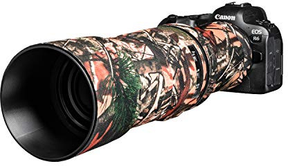 easyCover - Lens Protection Camouflage Cover - Objektivschutz - Schutz für Ihr Kameraobjektiv - Geeignet für Canon RF 600mm F11 is STM - Wald Camouflage