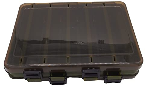 momolures - Vändbart fiskefodral tackelbox för Bass Pike Zander Cod fiske (MIDIUM)