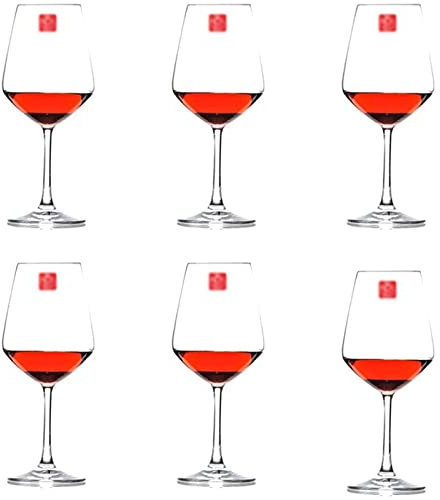 Habiba Weingläser Rotweingläser Kristallklares Glas Weingläser Set aus durchsichtigen, langlebigen Glaswaren Exquisite Weintasse für Hochzeit 550 ml Glaswaren Sauber