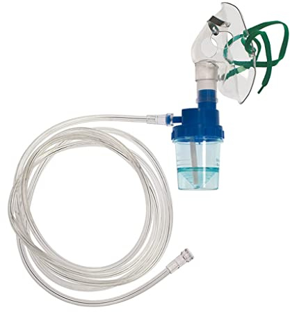 Juego de inhalación infantil de 15 ml, nebulizador con máscara y manguera de 2,1 m