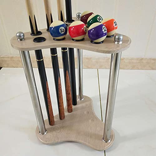 RAFCAR Billardständer aus Holz, Snooker-Bodenständer, Queue-Rack bietet Platz für bis zu 12 Queues, freistehender Billard-Queue-Rack für Home Club Game Room Billard