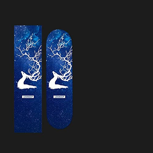 FEETOX Skateboard Klebeband 84 * 23cm(33.46X9.45inch) Skateboard Grip Tape Skateboard Aufkleber Bubble Free Waterproof Longboard Griptape Skateboard Grip Tape AC789 Skateboard Aufkleber