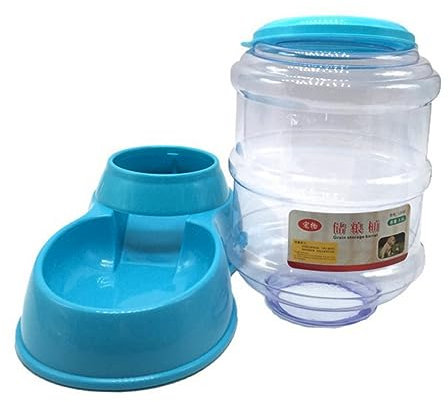 Mipcase Automatic Pet Food Bowl Leak-proof Plastic Feeding Device and Water Dispenser Easy to Clean 3.5l Capacity with Bottom Anti-skid Pad for Cats and Pets for Daily Use