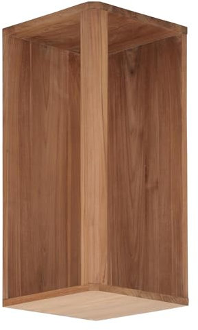 Teako Design Eck-Hängeschrank Carmelo wetterfest, Pflegeleichte Teakmöbel, Gartenmöbel, Unbehandelt, Außeneinsatz, Pflegeleicht, Kombinierbar, Massives Teakholz, Raumtyp: Küche, Größe: 75 cm