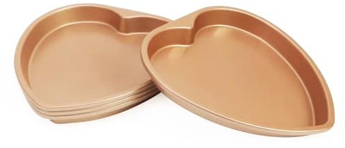 Teglia per pizza a forma di cuore Stampo per torte antiaderente Teglia per pizza a forma di cuore Teglia per torte 8” Set di 2