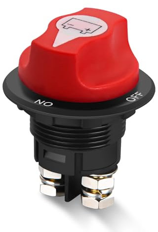 Interruttore di isolamento della batteria 100 A, interruttore di isolamento della batteria per auto, interruttore principale, 12 V, 24 V 32 V, interruttore on/off per roulotte, yacht, furgoni, camion