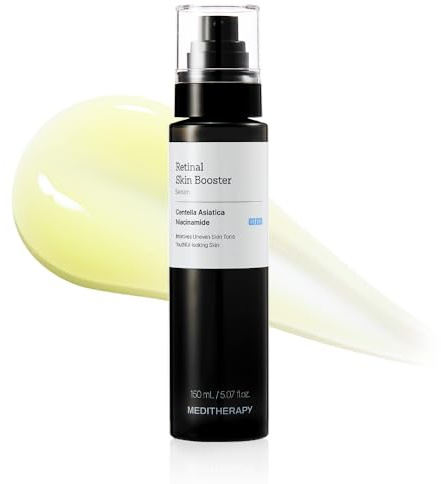 MEDITHERAPY Retinal Skin Booster Serum | Retinaldehyde, Niacinamide Anti-Aging Serum - K-Beauty Facial Serum for Fine Lines, Firming & Radiance | Hydrating Face Serum All Skin Types, 5.07 fl oz