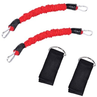 BESPORTBLE Bandes de Résistance pour Les Jambes des Femmes Bandes D'entraînement pour Les Chevilles Poignées Confortables Flexibilité des Jambes