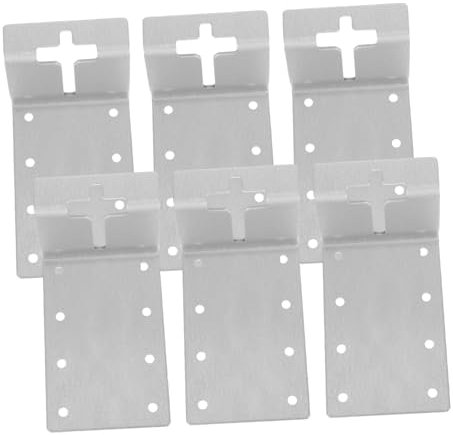 CAXUSD 6pcs Post Corner Bracket for Fencing Post Base Bracket Mailbox Mounting Weatherproof Versatile Use