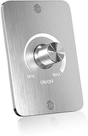BigKing Dimmer continuo DC 12 V per lampade LED 5A PWM 3 fili interruttore dimmer – ideale per camper barche e altro ancora (argento)