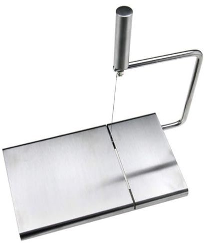 JECOMPRIS Cortador De Queso De Acero Inoxidable Tabla Para Servir Cortador De Alambre Para Queso Antideslizante Herramienta De Cocina 4 Patas De Goma