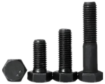 8 pezzi M7 viti esagonali in acciaio al carbonio bulloni a testa esagonale esterna neri 8.8G DIN933 lunghezza 45 mm-70 mm(M7x70mm (8Pcs))