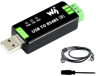 Industrial USB TO RS485 Converter Bidirectional Adapter Board, Original CH343G and SP485EEN Chip Onboard TVS/Resettable Fuse Protection Circuits, Transmission Distance up to 1.2km
