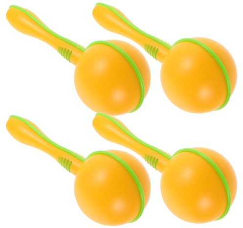 SUPVOX 4 Maracas Per Strumento A Percussione Maracas Per Giocattolo A Mano Sonagli