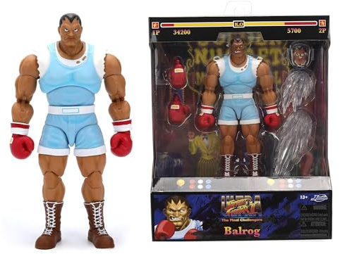 Jada Street Fighter 9335741314R00 Figurine d'action à Collectionner 17 cm articulée avec Accessoires interchangeables