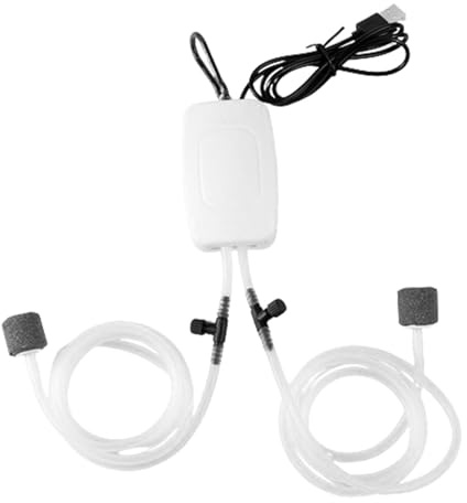 USB-Aquariumbelüfter – leiser Belüfter für Aquarium, tragbare Sauerstoffblasenfilter | Zubehör für Wasser mit geringem Lärm, wiederaufladbarer Sauerstoffgeneratoren für Transport, Aufzucht