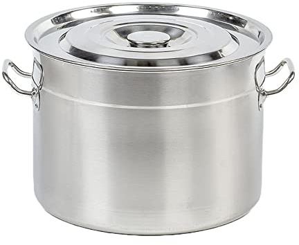 Lehman's Stainless Water Bath Canner Stockpot with Canning Rack 20 Quart