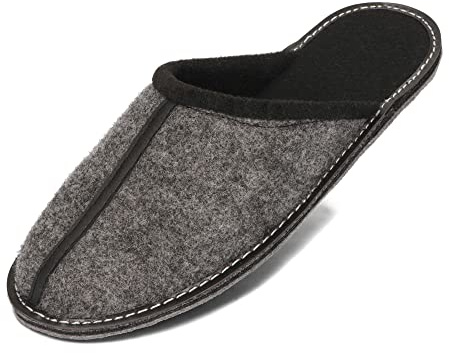BeComfy Pantofole in Feltro da Uomo con Suola in Feltro Molto Leggera