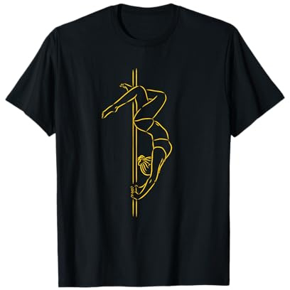 Minimalistische Pole Dancer T-Shirt