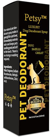 Dog deodrant LUXURY cologne for dogs fresh natural smell daily use smooth coat & skin by petsy dog perfume spray