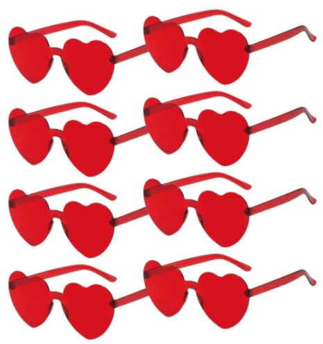 Sprinlot Herz Party Brille, Herz Party Brillen, Heart Shaped Brille, Lustige Brille für Fasching Foto Requisiten Geburtstags