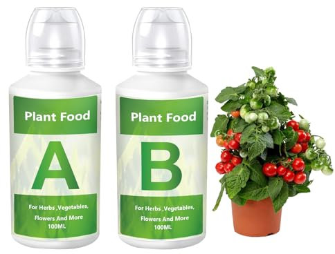 Alimento vegetale idroponico, fertilizzante idroponico | Nutrienti idroponici A e B | Alimenti vegetali biologici, fertilizzanti liquidi per coltura A e B, nutrienti idroponici per piante d