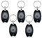 Riisoyu 5 Stück LED Schlüsselanhänger Taschenlampe, 12 Lumen Mini Wasserdichte Tragbare Schlüsselring Licht Portable Ultra Bright Battery Powered Key Ring Torch Kompaktes Leichtes Finger Lampe Hell
