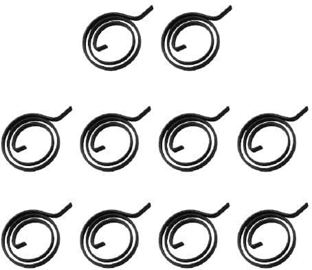 10 st dörrhandtagsfjädrar, 2,5 vred spiraldörrhandtag fjäderreparationssats, universellt hem dörrhandtag inre spole reparationsfjäder