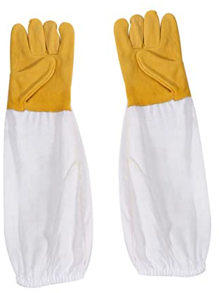 HAMPPLIES Apiculteur de Chèvre Blancs Xl Résistants et Protection les Piqûres Équipement pour Apiculture à Domicile et Extérieur