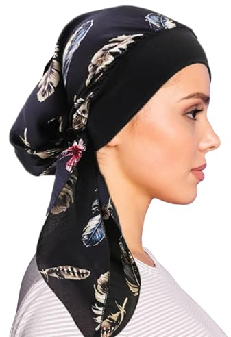 ORKSEA Chemo Headwear for Women UK Silky Headscarf Hair Loss Head Scarf for Women Ladies Cancer Scarves Turbans Bandanas Beanie Hat Cap