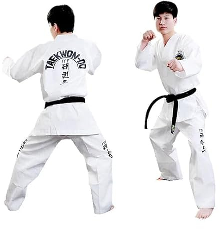 Kampsport ITF Student Taekwondo Dobok Uniform, Vitt, 100