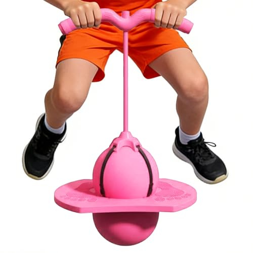 Pelota De Rebote: Agarre Ergonómico Para El Pie, Juguete Para Saltar Con Bomba, Pelotas Saltarinas, Equipo De Equilibrio Elástico Para Ejercicios, Juego De Saltos Al Aire Libre Para Niños | Dispositiv