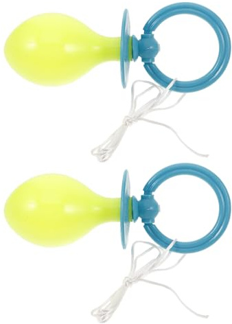 Hemobllo 2pcs Jumbo Pacifier Costume Accessory for Adults, Blue Plastic Reusable and Comfortable Halloween Cosplay Prop, Funny Party Favour for Themed Events