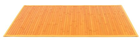 Biancheriaweb - Bambusteppich unifarben 70x140 Arancio