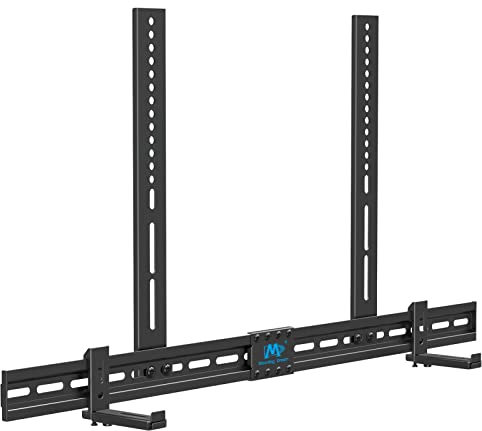 Mounting Dream Soporte universal para barra de sonido para barras de sonido con/sin agujeros, para barra de sonido Samsung, Sony LG PC Bose JBL Bomaker, soporte de TV con soporte de base